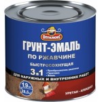 Грунт-эмаль по ржа-не ОПТИЛЮКС 1,9 кг кр-кор 3 в 1